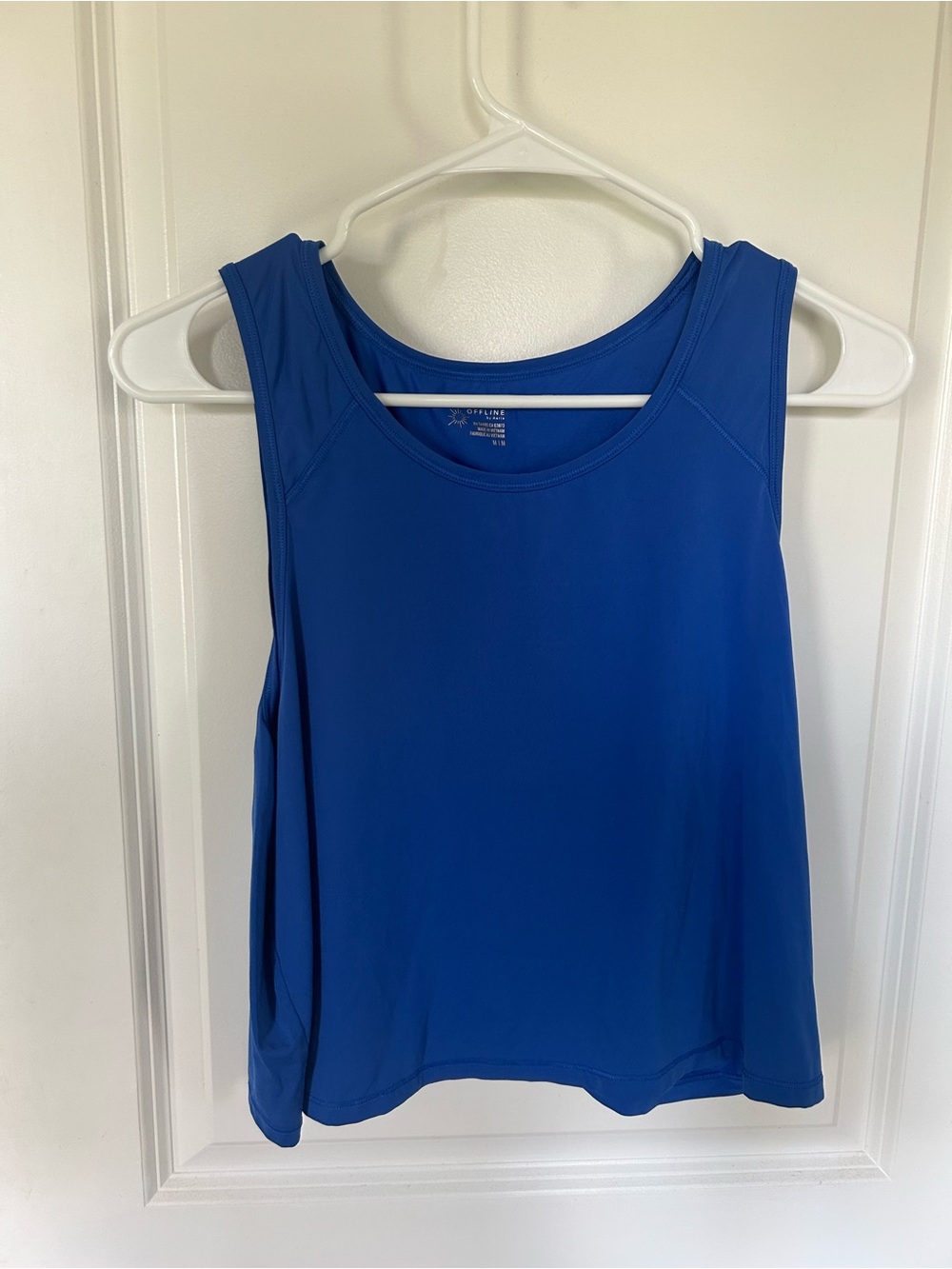 aerie Scoop Neck Tank Top in Royal Blue